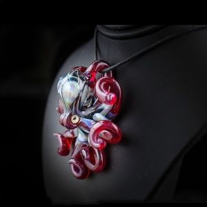 Red Octopus Necklace